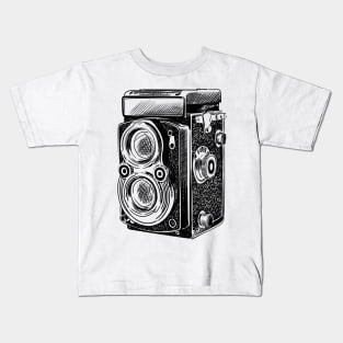 Vintage camera photographer photography Kids T-Shirt